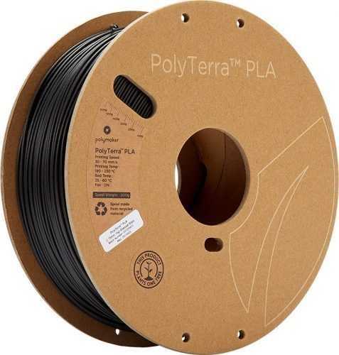 3D nyomtatószál Polymaker PolyTerra PLA szénfekete