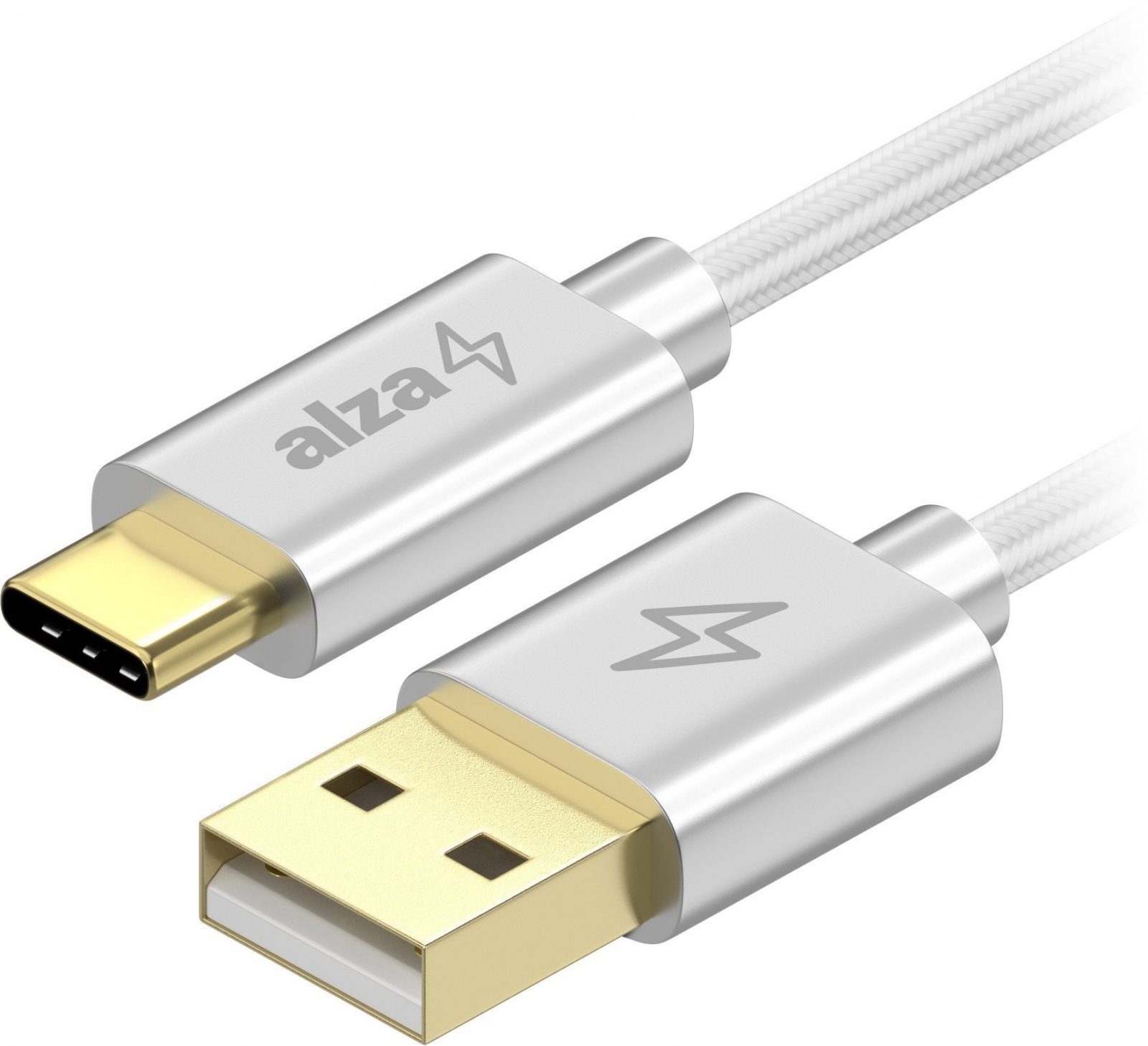 Adatkábel AlzaPower AluCore Charge 2.0 USB-C 1 m