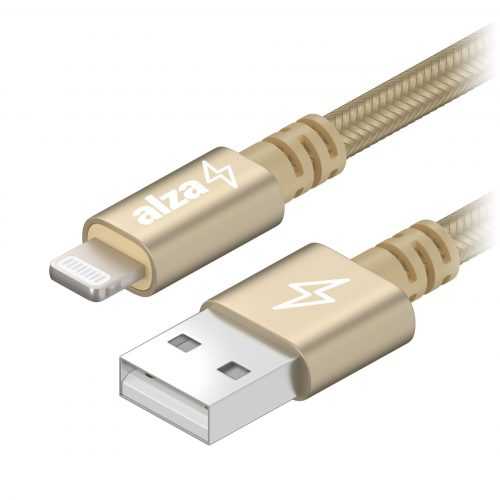 Adatkábel AlzaPower AluCore Lightning MFi (C89) 3 m