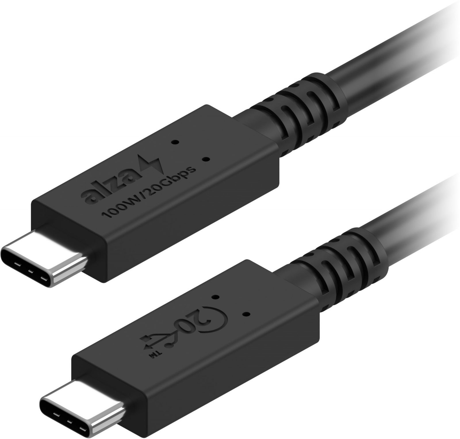 Adatkábel AlzaPower Core USB-C / USB-C USB4