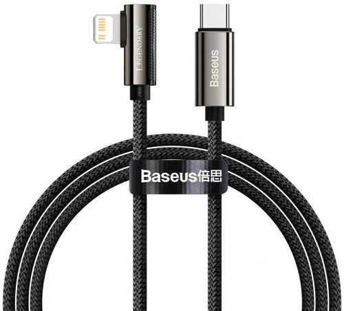 Adatkábel Baseus Elbow Fast Charging Data Cable Type-C to iP PD 20W 2 m Black