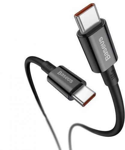 Adatkábel Baseus Fast Charging Data Cable Type-C to Type-C 100 W 1 m Black