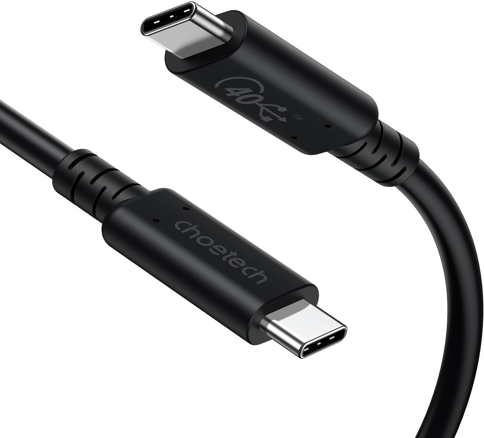 Adatkábel Choetech USB C to C USB4 Gen3 100W 40Gbps/8K 0