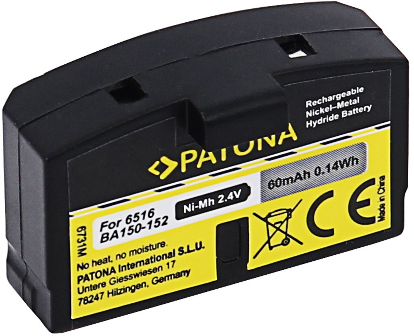 Akkumulátor PATONA fejhallgató-akkumulátor Sennheiser BA150 / BA151 / BA152 60mAh Ni-Mh 2.4V