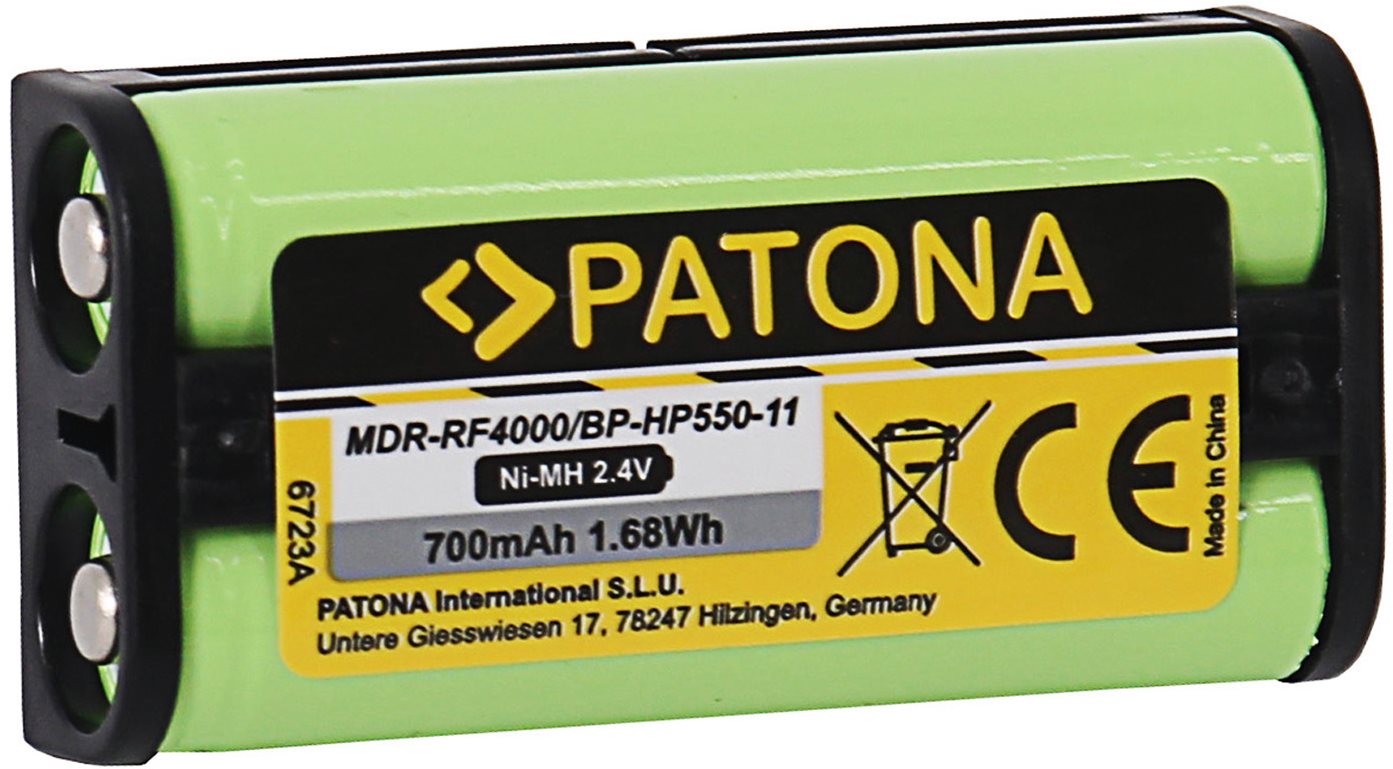 Akkumulátor PATONA fejhallgató akkumulátor Sony BP-HP550-11 700mAh Ni-Mh 2.4V MDR-RF4000