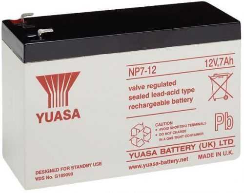 Akkumulátor szünetmentes tápegységhez YUASA 12V 7Ah Karbantartásmentes ólomakkumulátor NP7-12