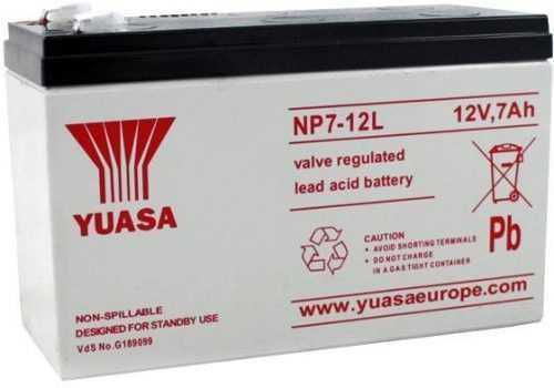 Akkumulátor szünetmentes tápegységhez YUASA 12V 7Ah karbantartásmentes ólom akkumulátor NP7-12L