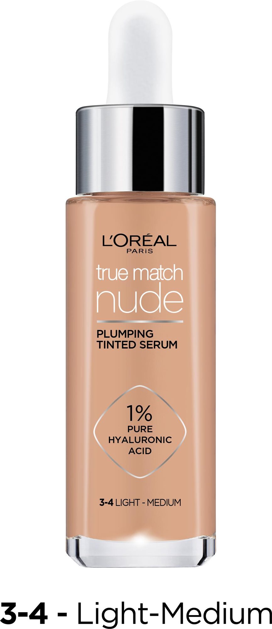 Alapozó ĽORÉAL PARIS True Match Light Medium 3-4 Toning Serum 30 ml