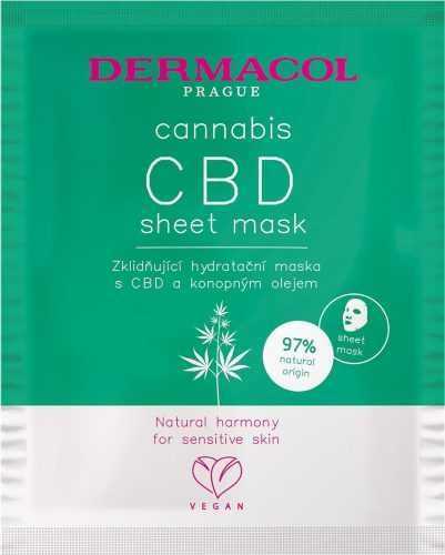 Arcpakolás DERMACOL Cannabis textil maszk CBD-vel