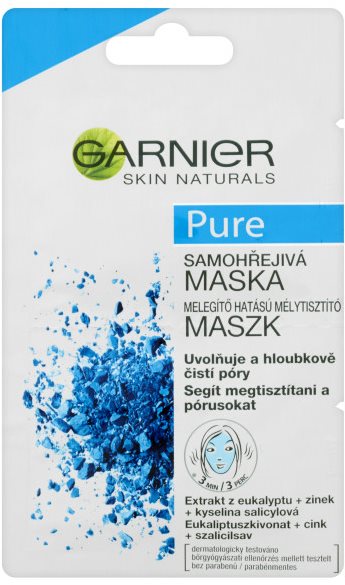 Arcpakolás GARNIER Pure Mask 2 × 6 ml