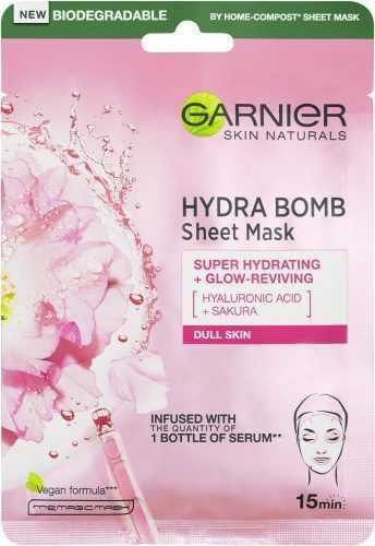 Arcpakolás GARNIER Skin Naturals Hydra Bomb Tissue Mask Extract of Sakura 28 g