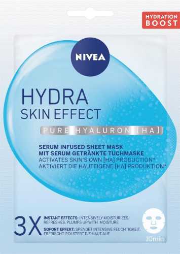 Arcpakolás NIVEA Hydra Skin Effect Textile Mask 1 db