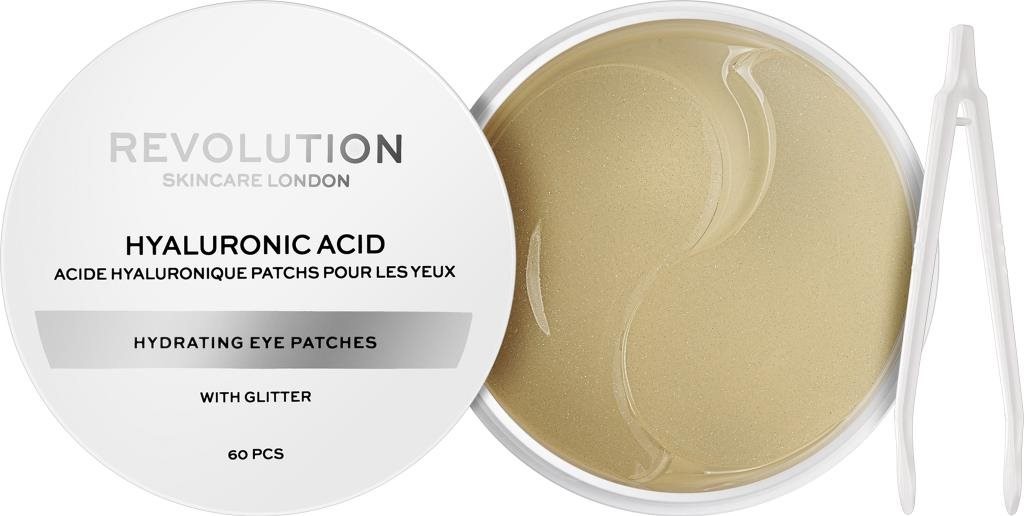 Arcpakolás REVOLUTION SKINCARE Glitter Hyaluronic Acid Hydrating Undereye Patches 60 darab