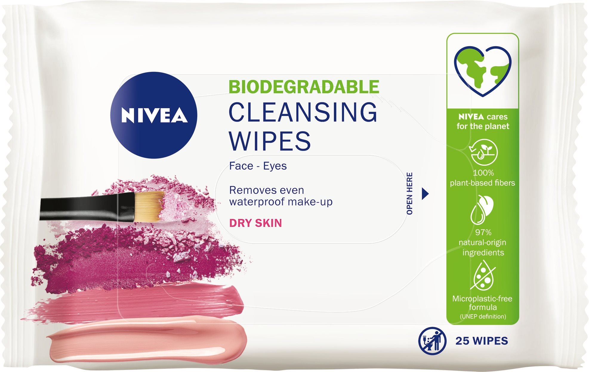 Arctörlő kendő NIVEA Gentle Cleansing Wipes Dry and Sensitive Skin