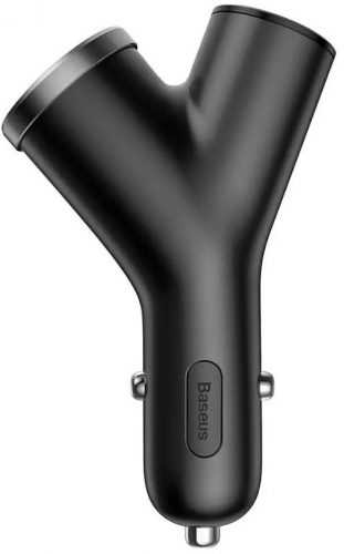 Autós töltő Baseus Y Type Dual USB + Cigarette Lighter Extended