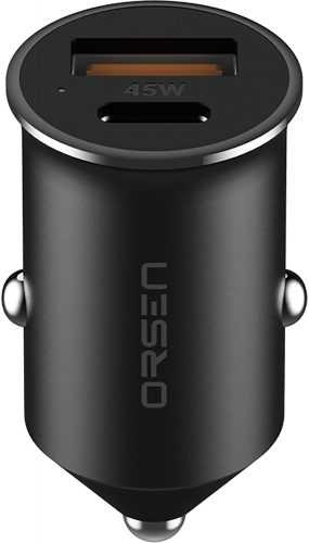 Autós töltő Eloop Orsen PD 45W autós töltő UBS-A/C