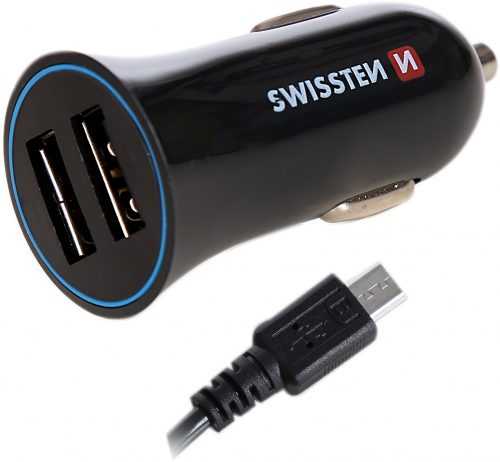 Autós töltő Swissten adapter 2