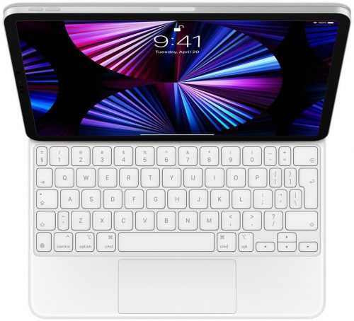 Billentyűzet Apple Magic Keyboard iPad Pro 11“ 2021 fehér - International English