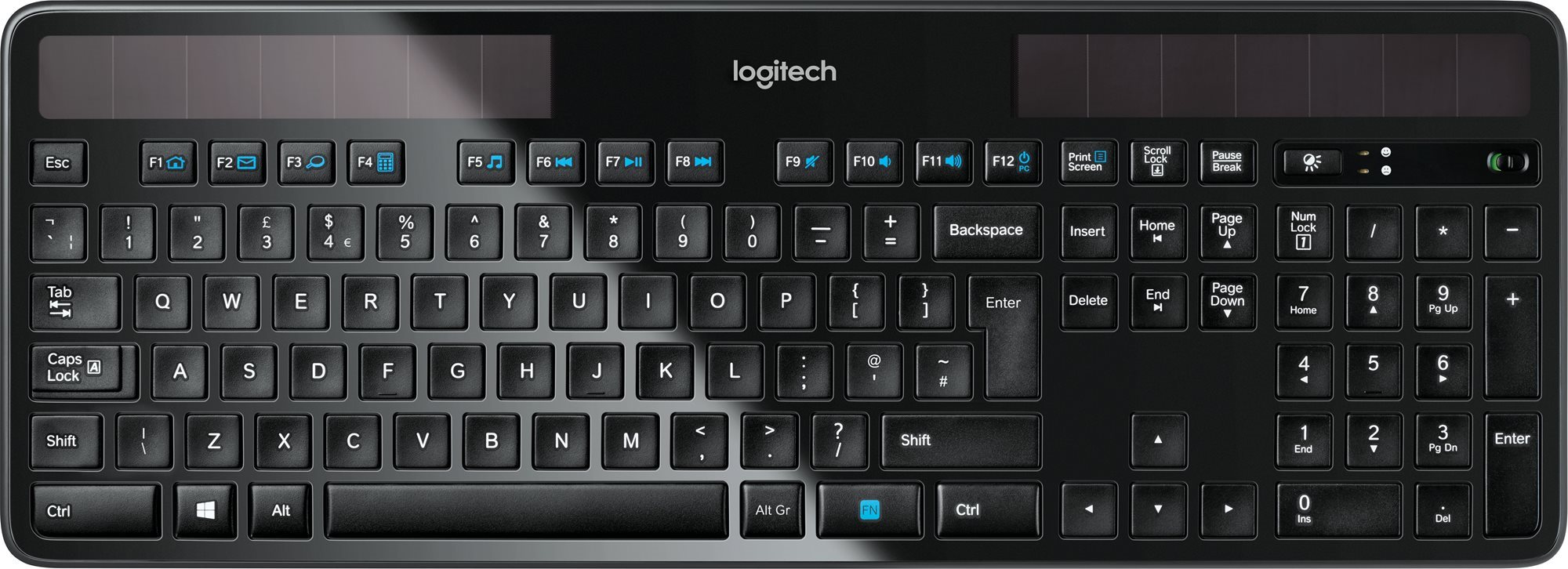 Billentyűzet Logitech Wireless Solar Keyboard K750 (UK)