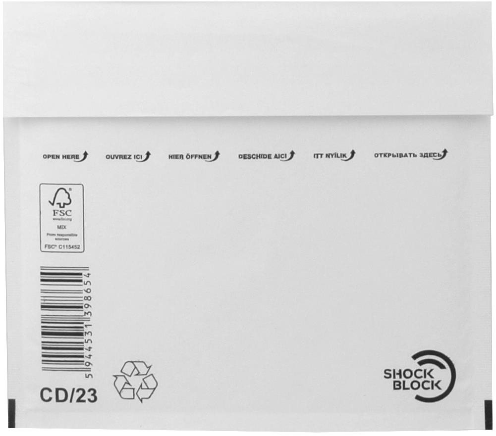 Boríték VICTORIA buborékos CD/23 W3 - 5 darabos csomagban