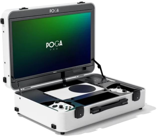 Bőrönd POGA Pro - Xbox One X utazótáska LCD monitorral