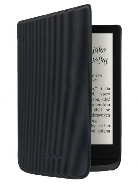 E-book olvasó tok PocketBook HPUC-632-B-S Shell Black Strip - fekete