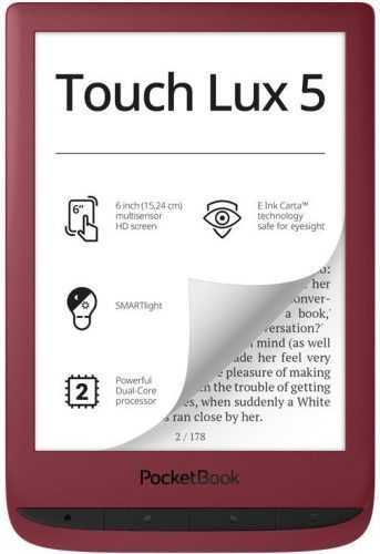 Ebook olvasó PocketBook 628 Touch Lux 5 Ruby Red