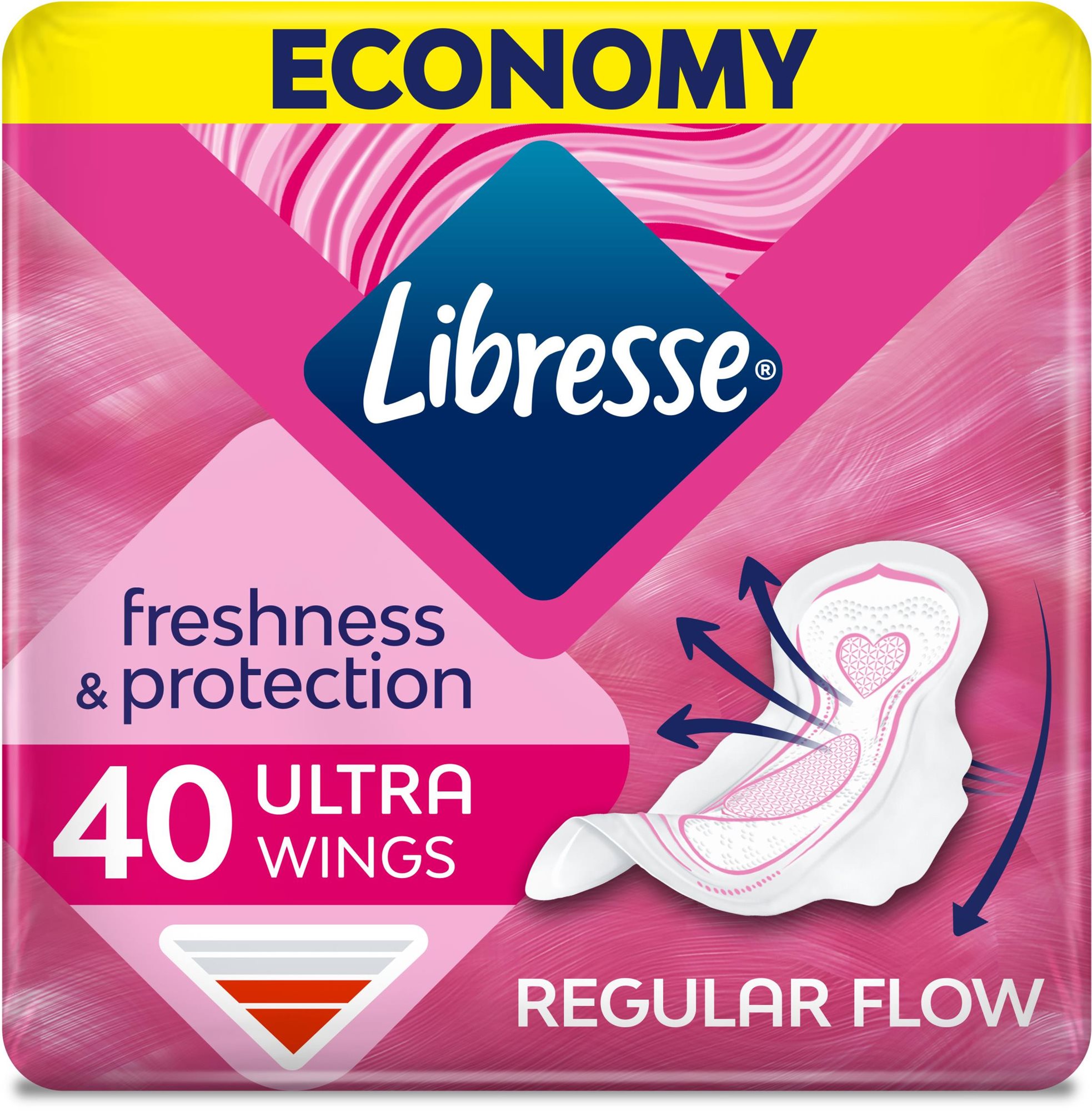Egészségügyi betét LIBRESSE Ultra Normal Wing 40 db