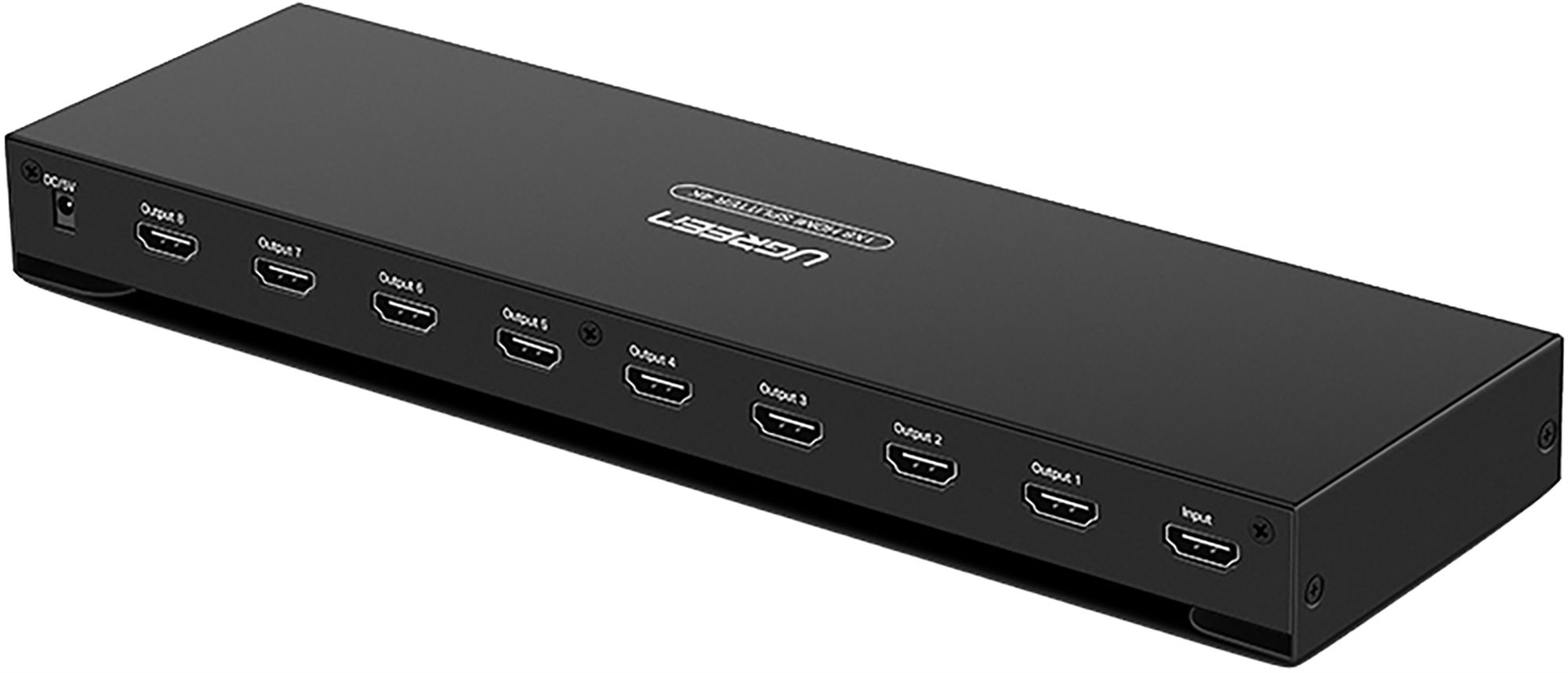 Elosztó Ugreen 1x8 HDMI Amplifier Splitter (Black)