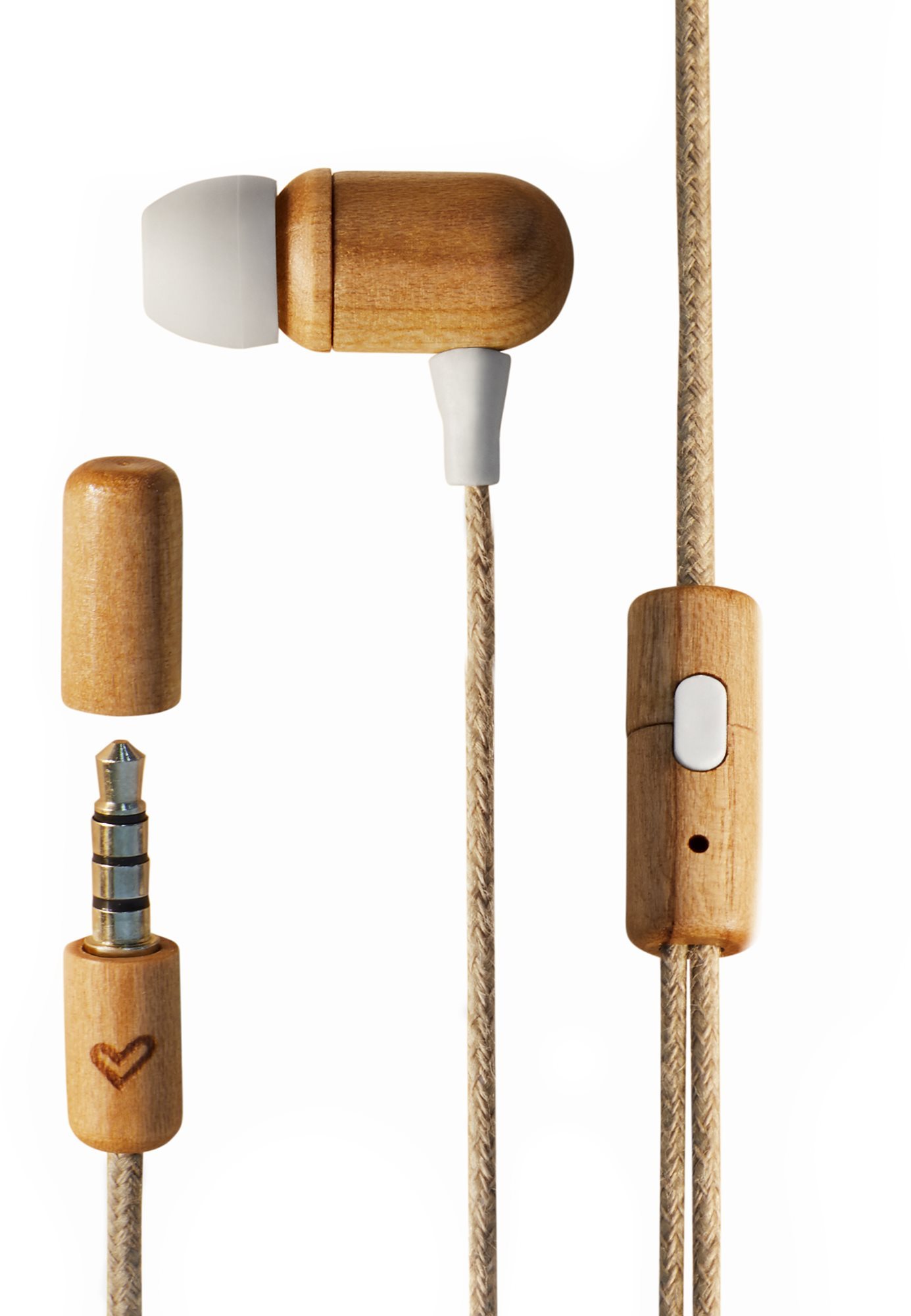 Fej-/fülhallgató Energy Sistem Earphones Eco Cherry Wood