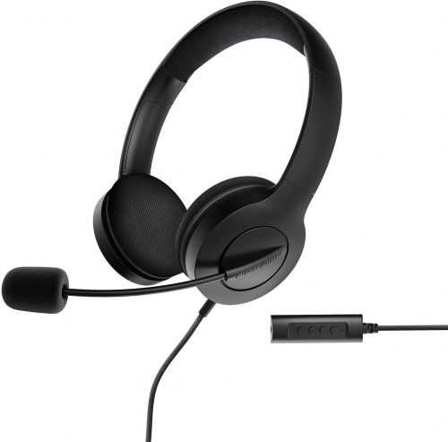 Fej-/fülhallgató Energy Sistem Headset Office 3 Black