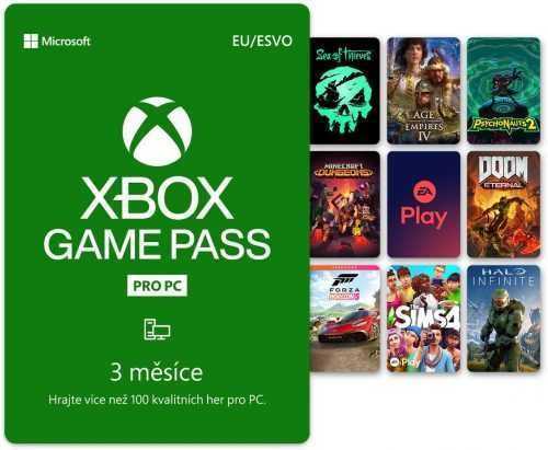 Feltöltőkártya Xbox Game Pass - 3 hónapos előfizetés (PC-n Windows 10 rendszerrel)