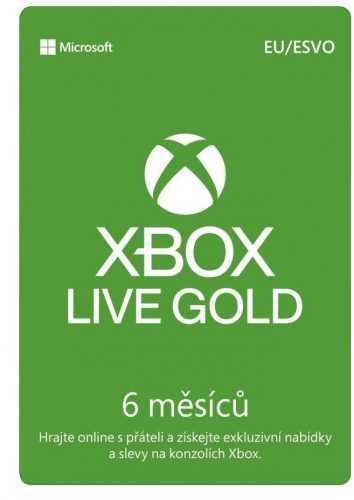 Feltöltőkártya Xbox Live Gold - 6 hónapos tagság