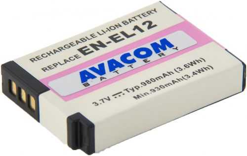 Fényképezőgép akkumulátor AVACOM akku Nikon EN-EL12-hez Li-ion 3