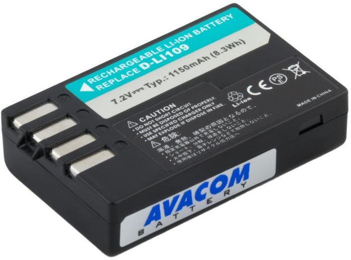 Fényképezőgép akkumulátor Avacom akkumulátor Pentax D-LI109 készülékhez