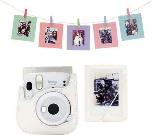 Fényképezőgép tok Fujifilm Instax Mini 11 accessory kit ice-white