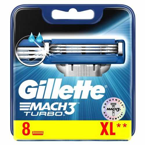 Férfi borotvabetét GILLETTE Mach3 Turbo 8 db