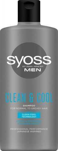 Férfi sampon SYOSS MEN Clean&Cool Shampoo 440 ml