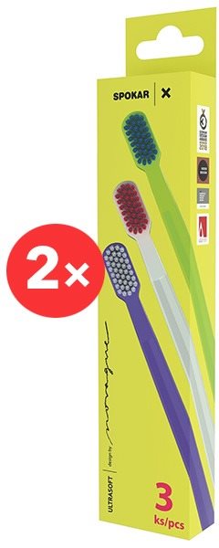 Fogkefe SPOKAR 3429 X Ultrasoft 2×3 csomag