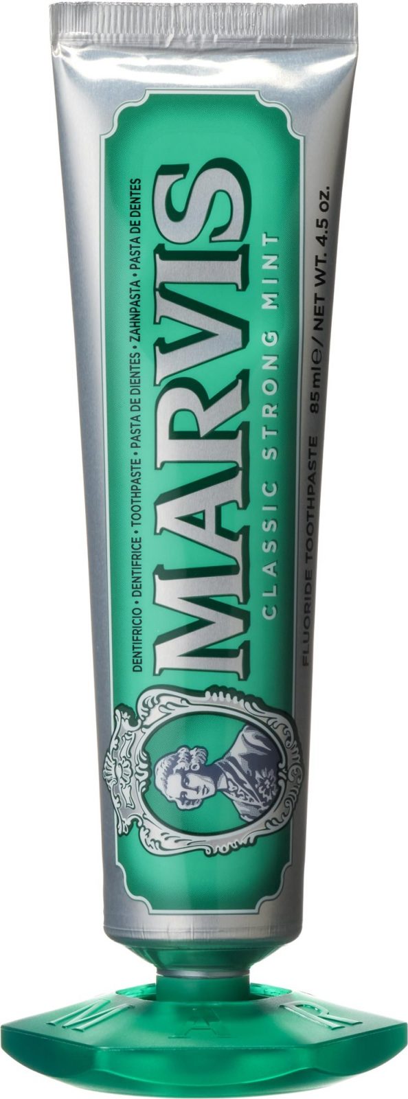 Fogkrém MARVIS Classic Strong Mint készlet - xilittel 85 ml + állvány