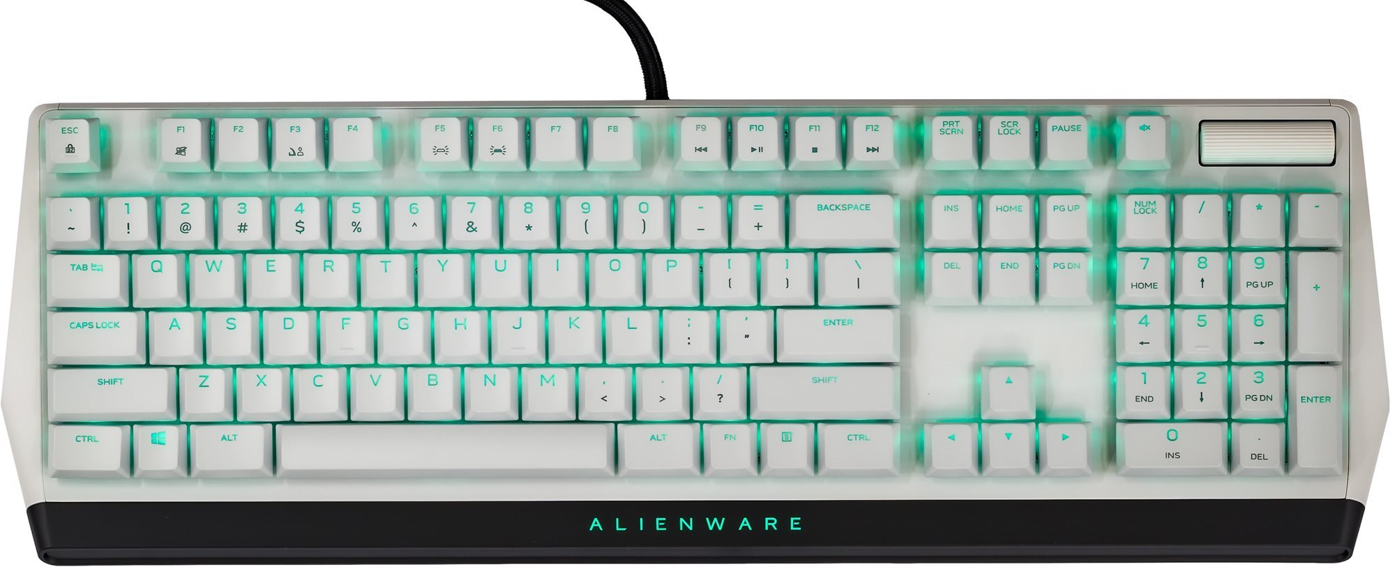 Gamer billentyűzet Dell Alienware Low-profile RGB Mechanical Gaming Keyboard AW510K Lunar Light          