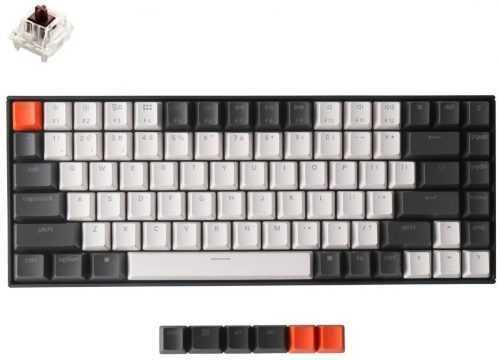 Gamer billentyűzet Keychron K2 75% Layout Gateron Hot-Swappable Brown Swtich - US