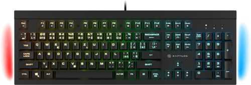 Gamer billentyűzet Rapture ALPHA Kailh Blue fekete