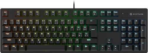 Gamer billentyűzet Rapture X-RAY Outemu Red fekete