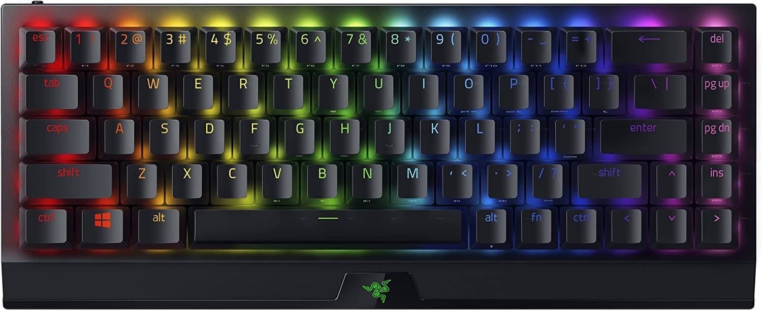 Gamer billentyűzet Razer BLACKWIDOW V3 MINI HyperSpeed Wireless (Yellow Switch) - US
