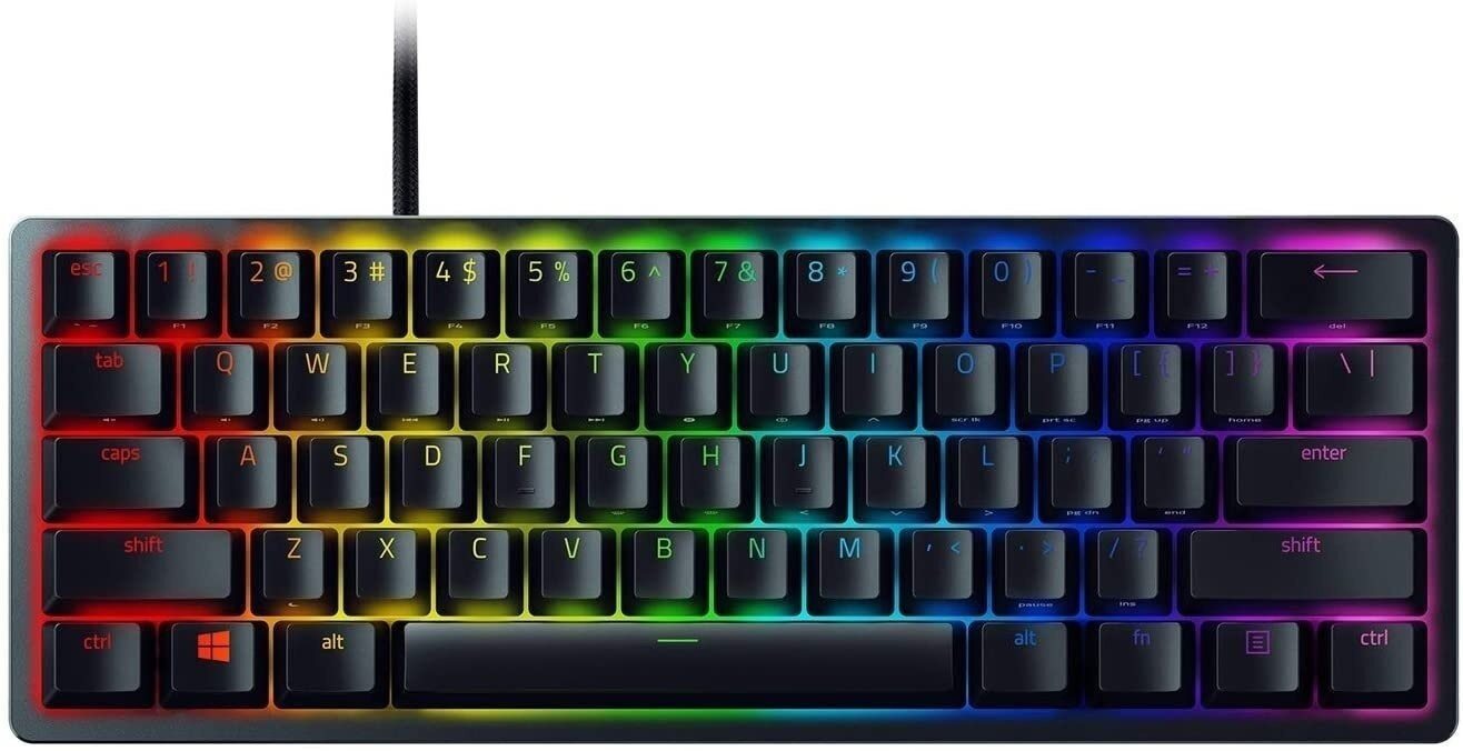 Gamer billentyűzet Razer Huntsman Mini (Purple Switch) - US kiosztás