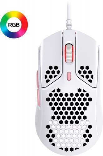 Gamer egér HyperX Pulsefire Haste White/Pink