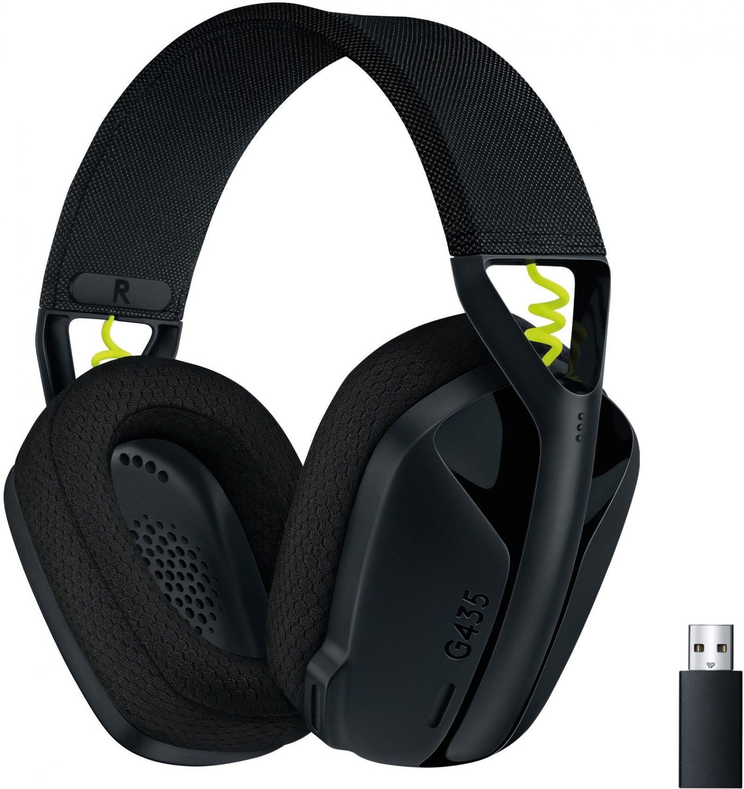 Gamer fejhallgató Logitech G435 LIGHTSPEED Wless Gaming Headset fekete