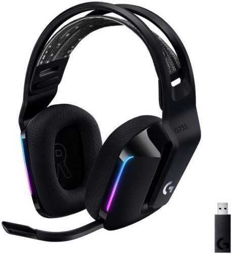 Gamer fejhallgató Logitech G733 LIGHTSPEED Wireless RGB Gaming Headset BLACK