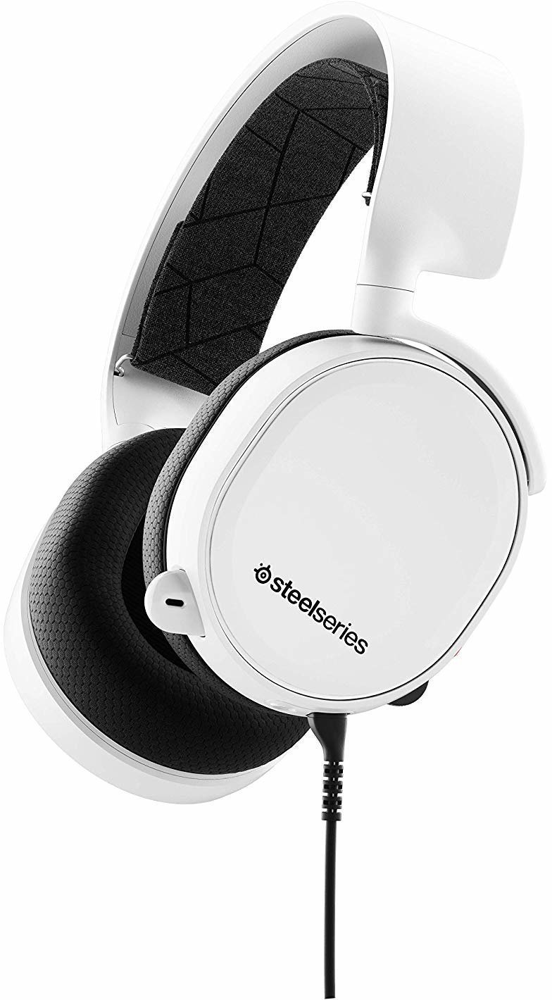 Gamer fejhallgató SteelSeries Arctis 3 White